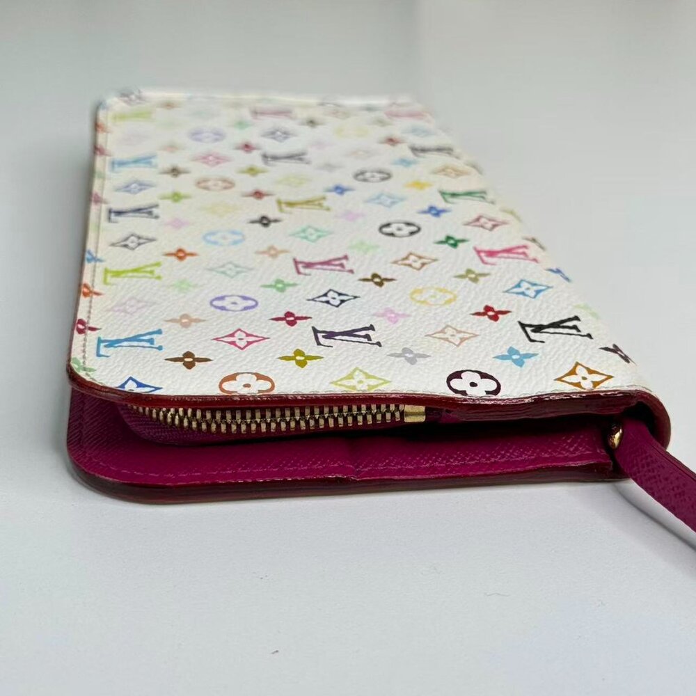 Louis Vuitton White Multicolor Wallet with Colorful Monogram Design - Picture 4 of 8